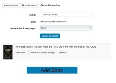 Mockup of the “Add Book” button.