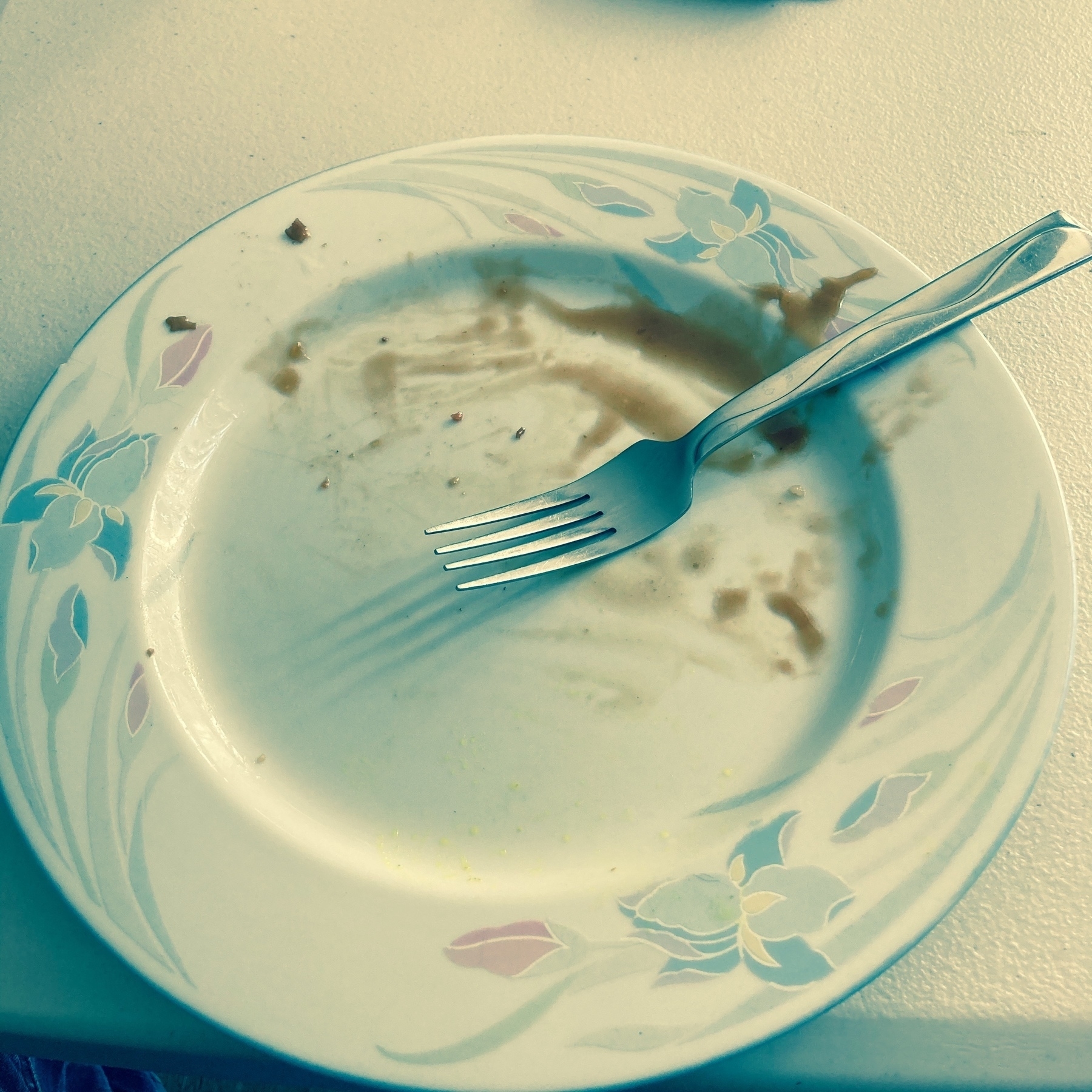 Empty plate. 