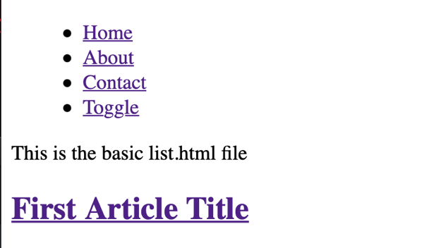 Labarum list html with no css