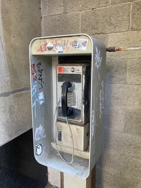 A pay phone