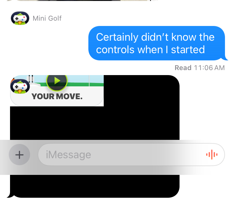 Apple messages app having a glitch.