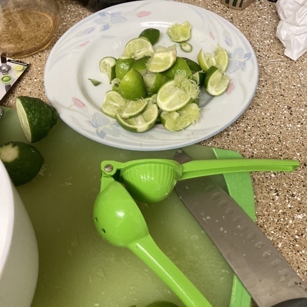 Squeezed limes