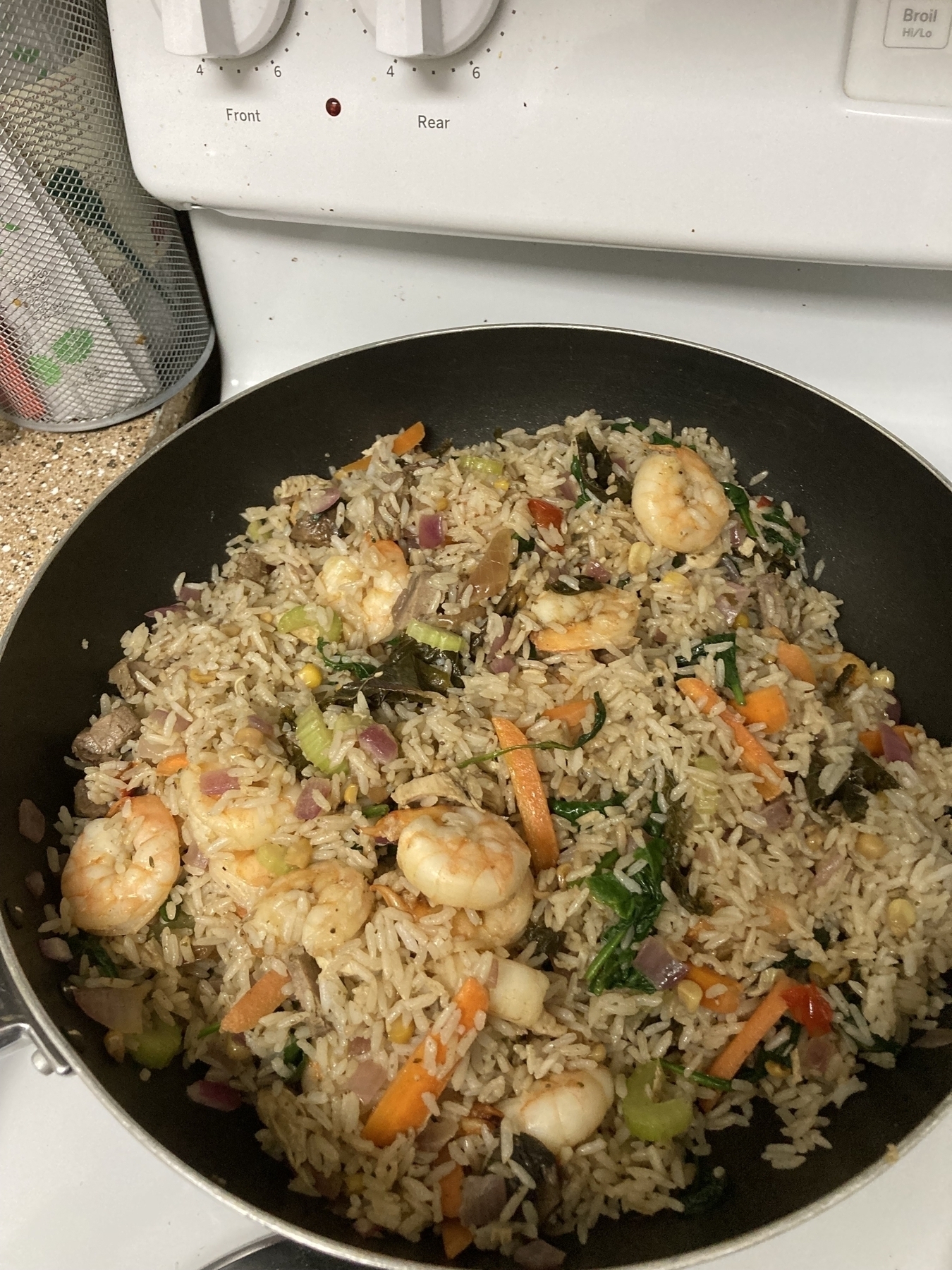 Rice with shrimp 