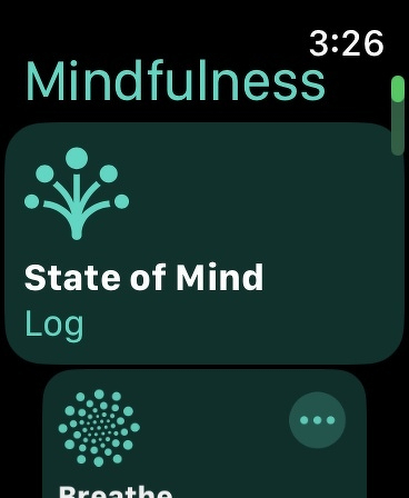 Apple watch mindfulness app