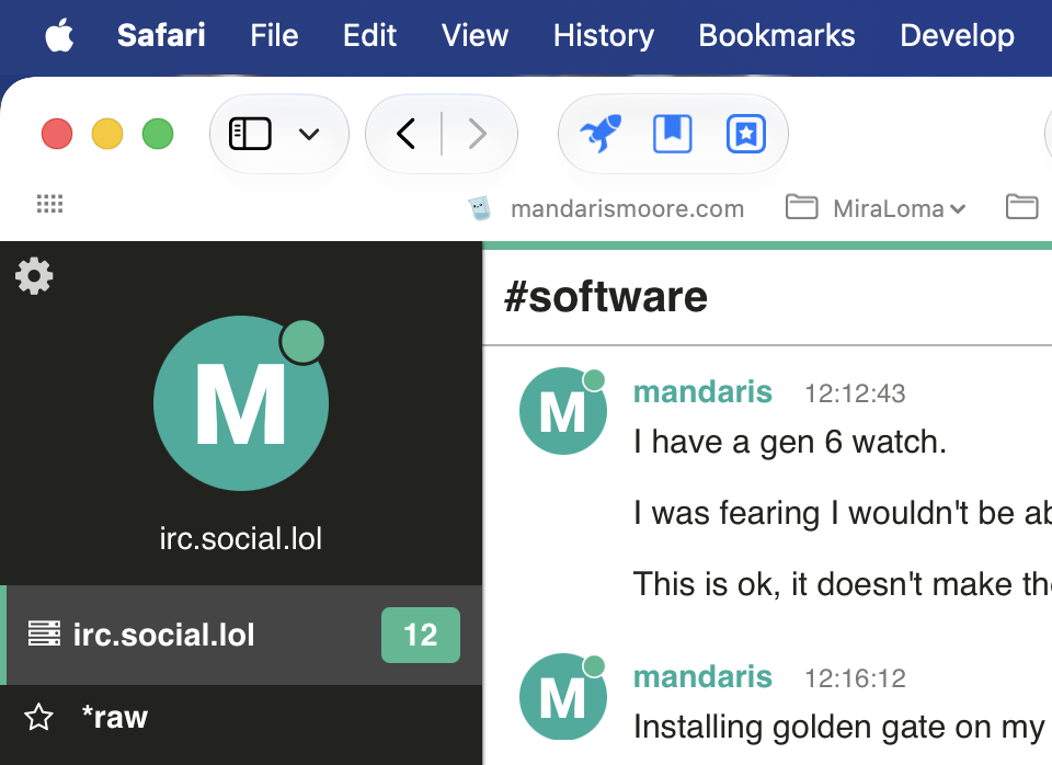 Safari browser with better corner radius.