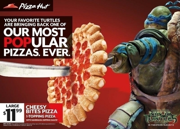 Pizza Hut And Teenage Mutant Ninja Turtles
