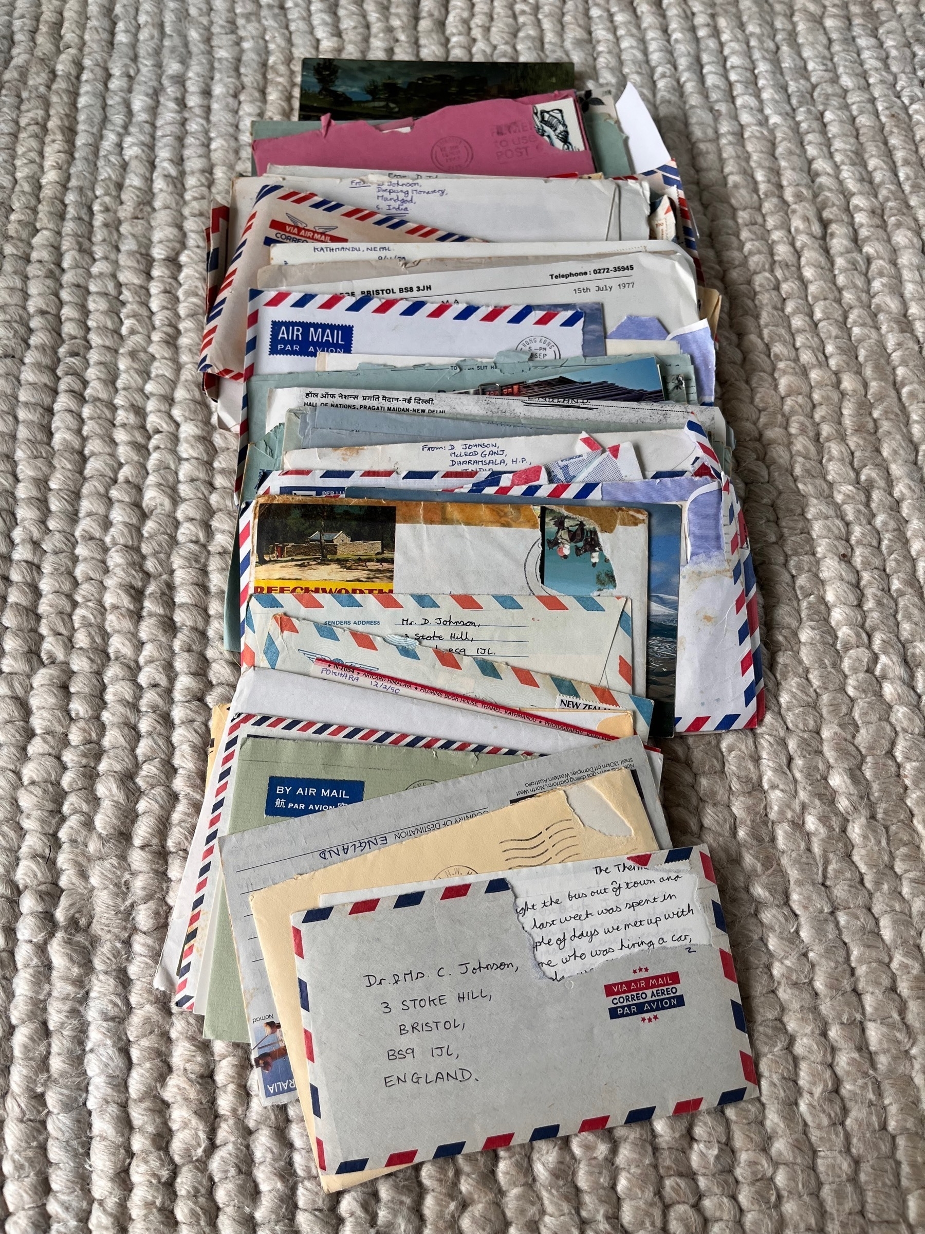 Letters I sent home from my travels