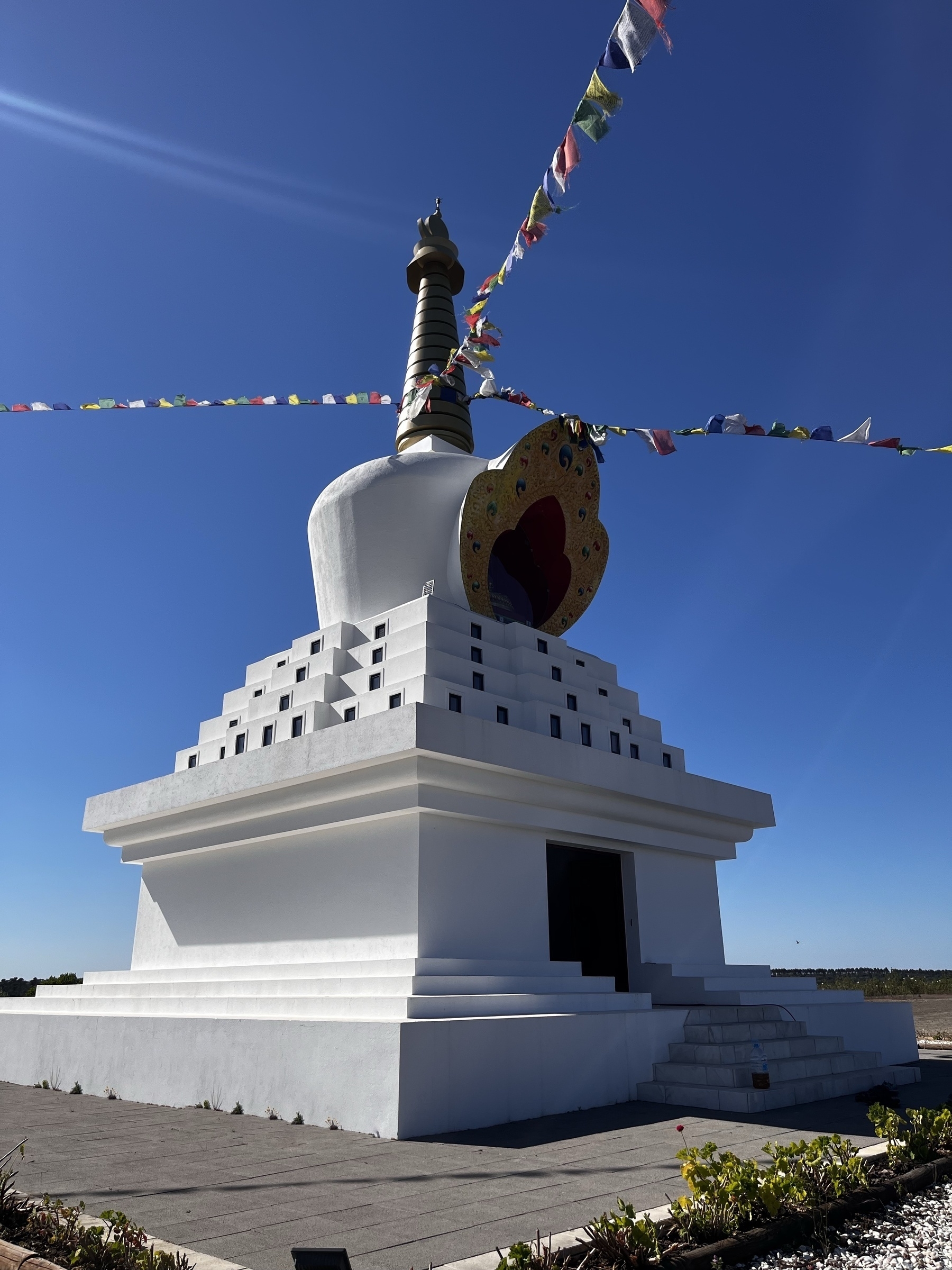 Tashi Gomang Stupa at a Tibetan Buddhist Retreat Center in Portugal