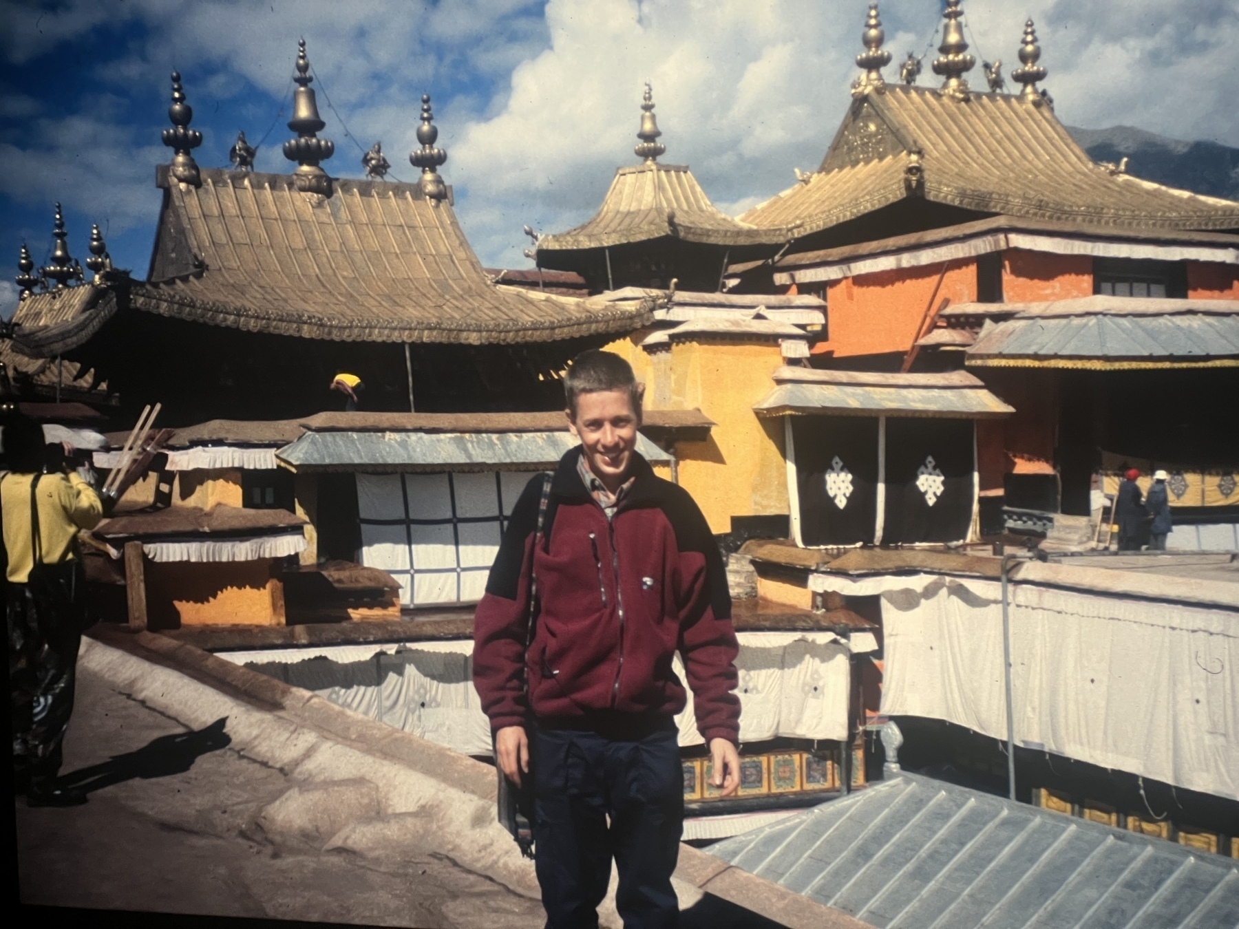 Me on the roof of the Potala Palace in Lhasa, Tibet in the 1990s