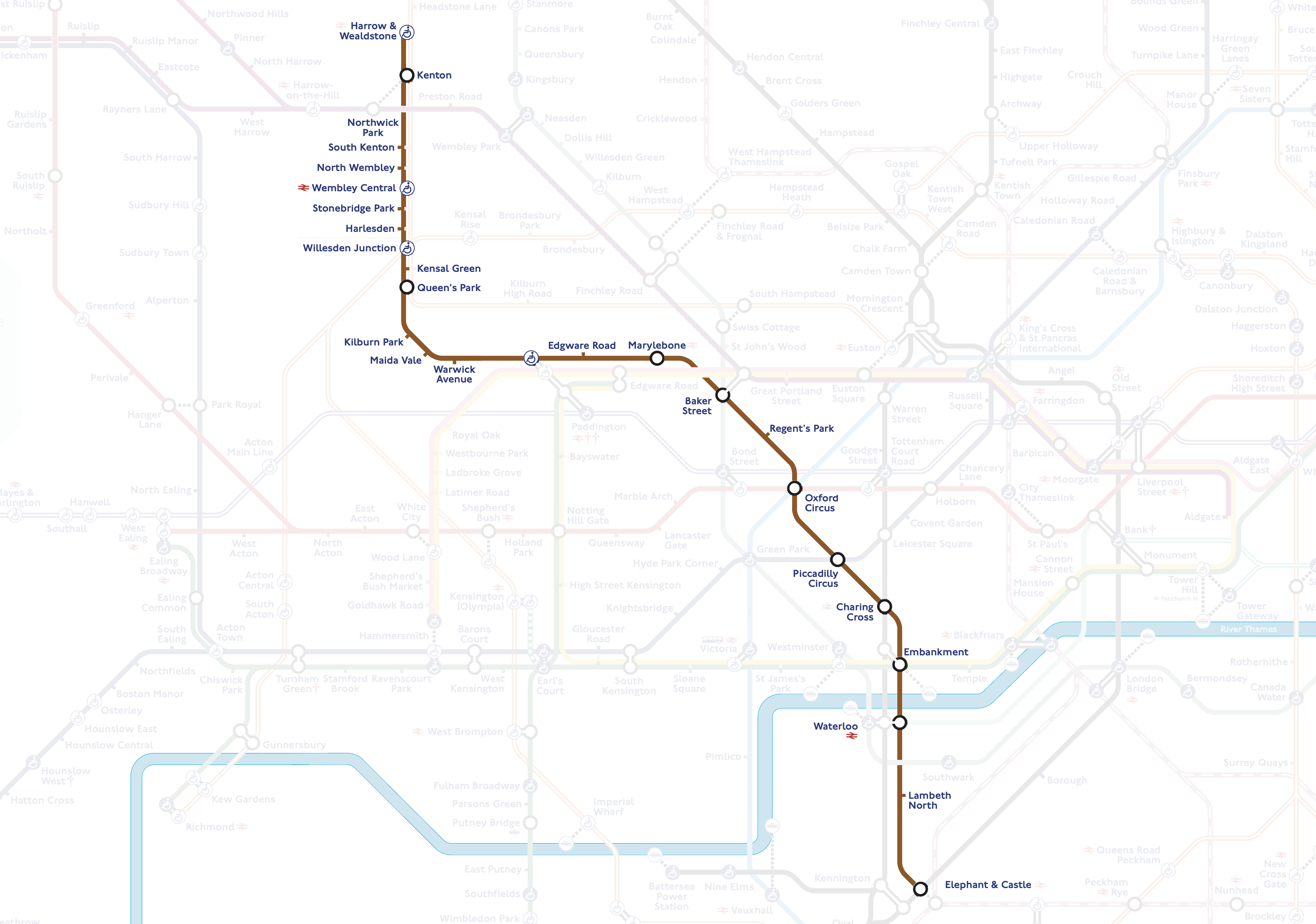 I walked the Bakerloo line! What a weirdo.