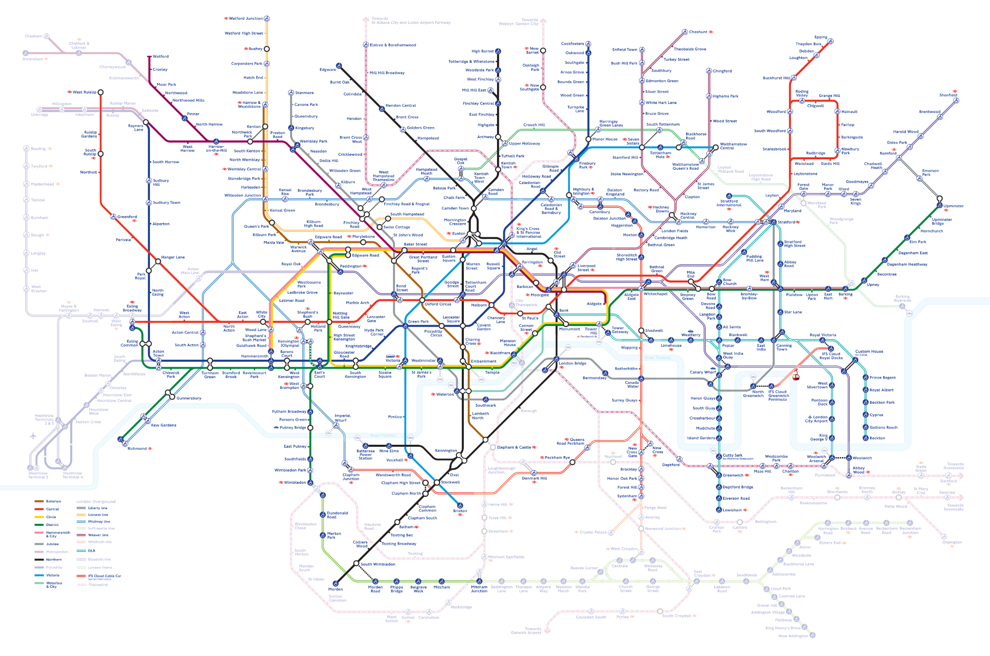 Most of the tube map has now been walked>
