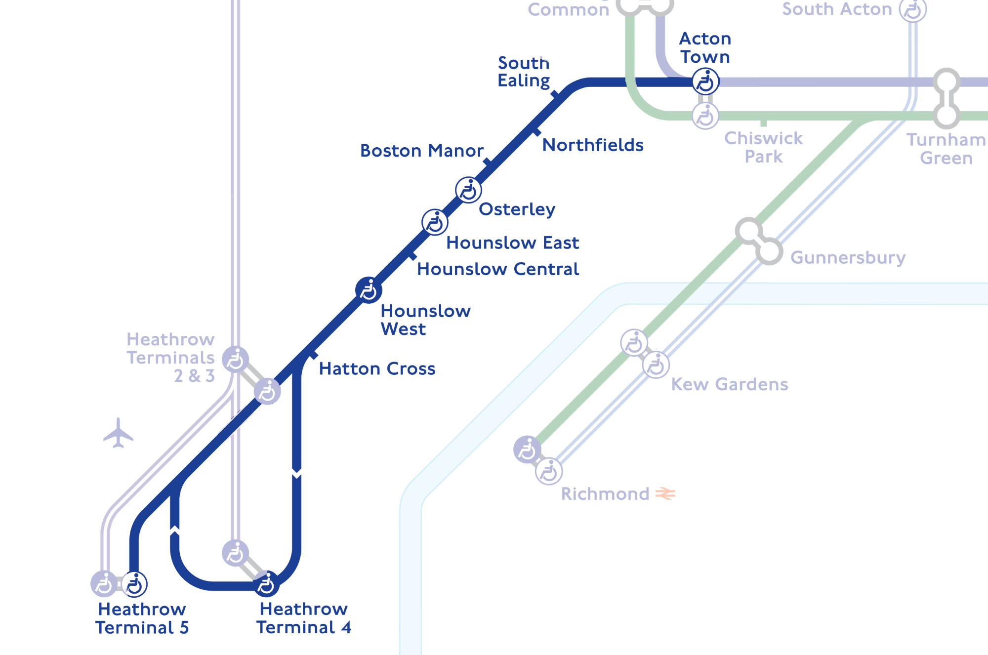 Acton Town to Heathrow