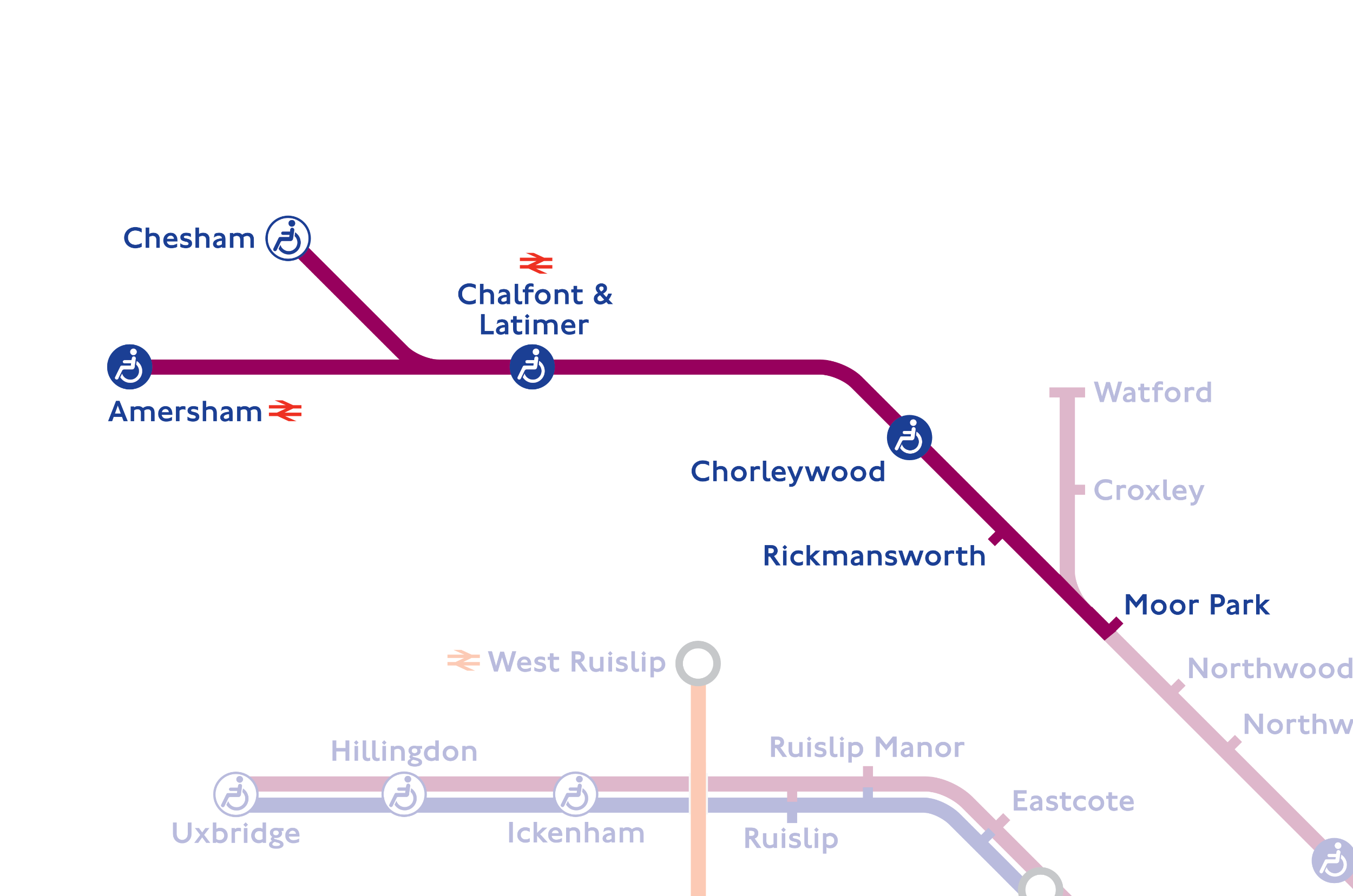 The far end of the Metropolitan line