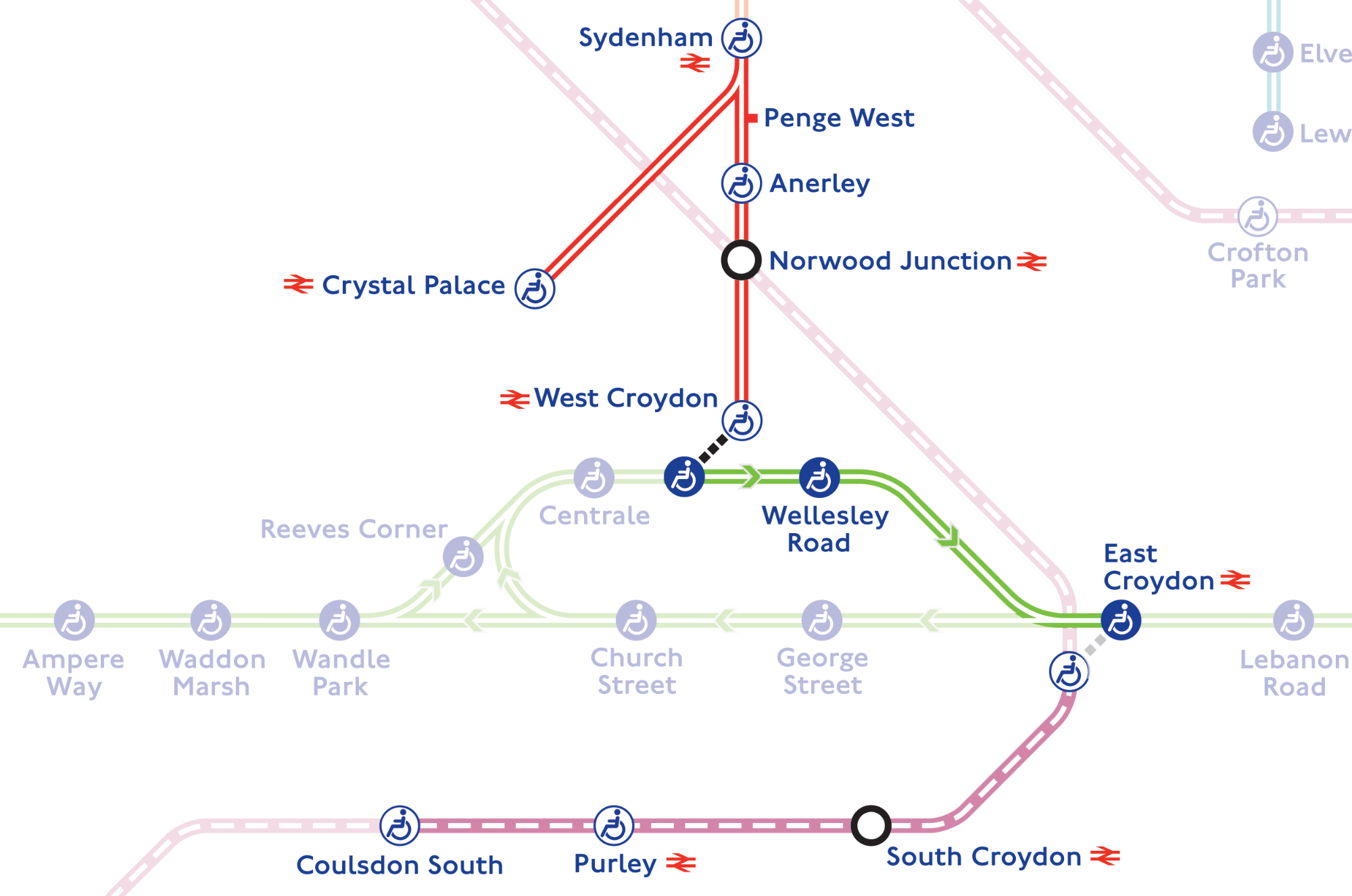 The end of the Windrush and some bits of Croydon down to Coulsdon South
