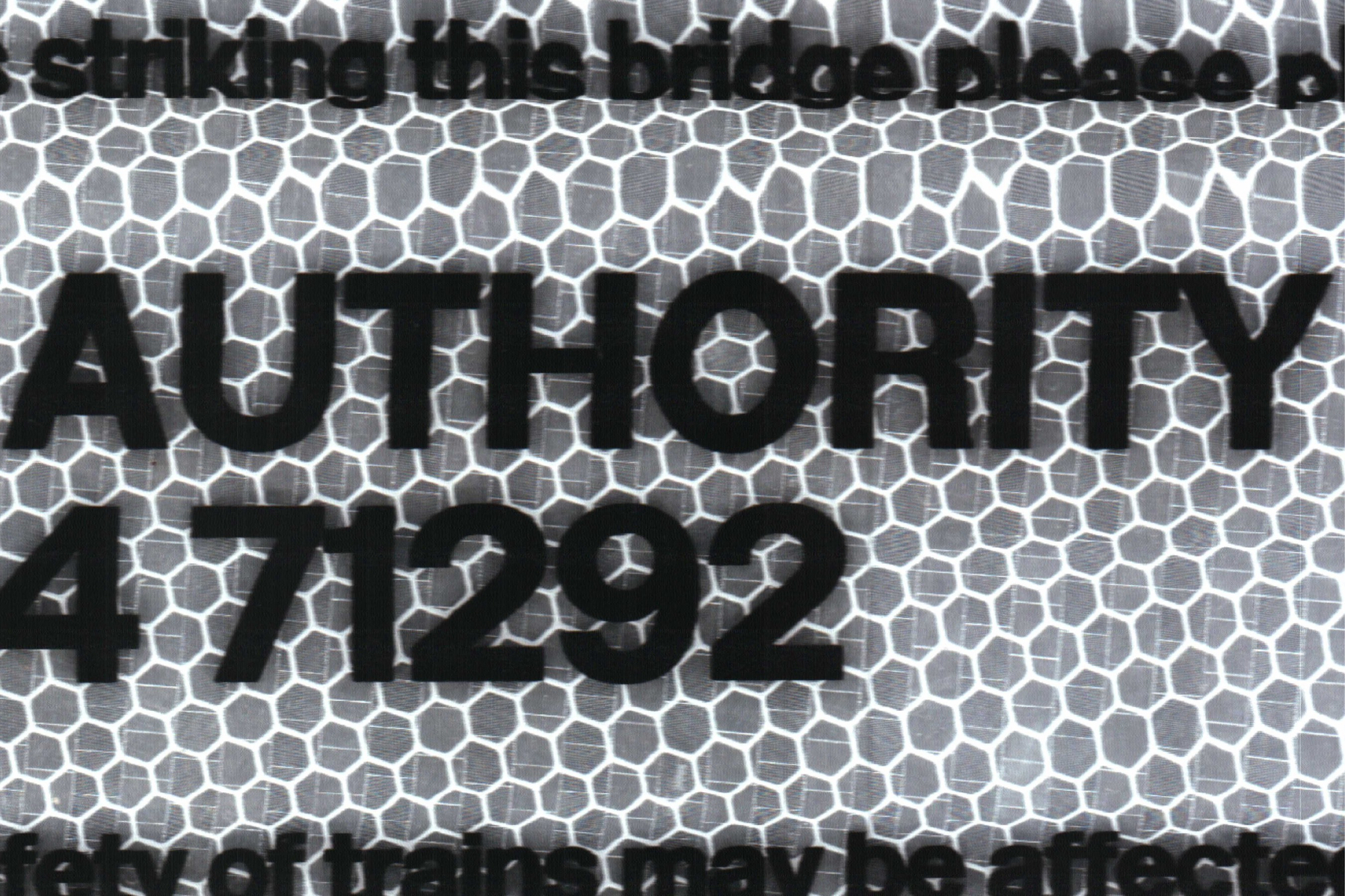 Authority reflecive sign