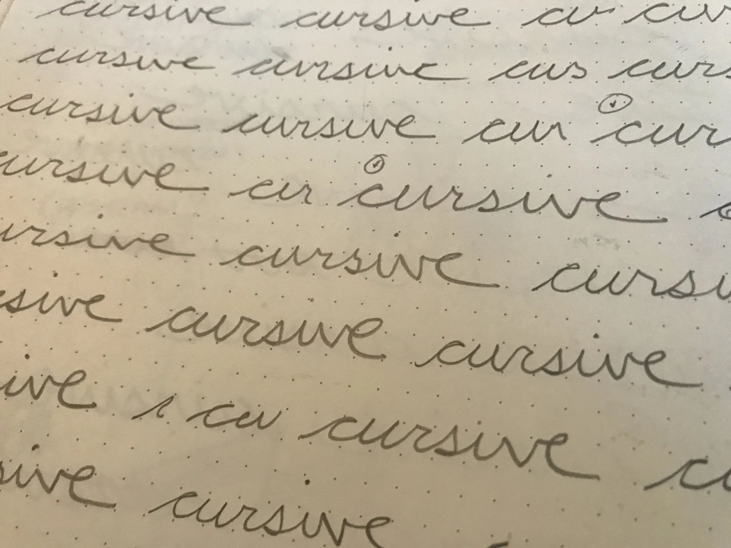 A couple of my cursive options.