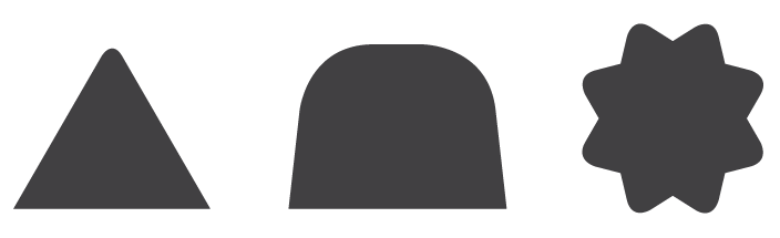 Pretty much the only way to make these shapes in InDesign is with the Corner Effects Script.