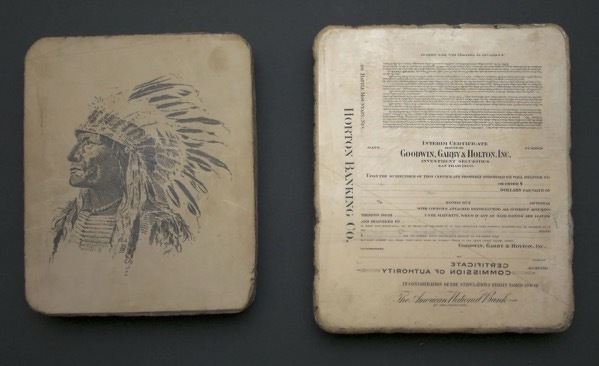 Two litho stones, side one.