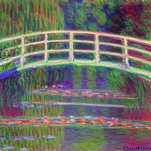 A bridge over troubled water - Claude Monet