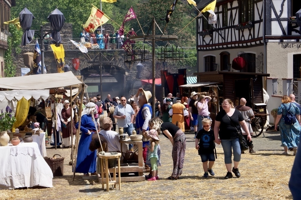 Medieval fair, sunny day