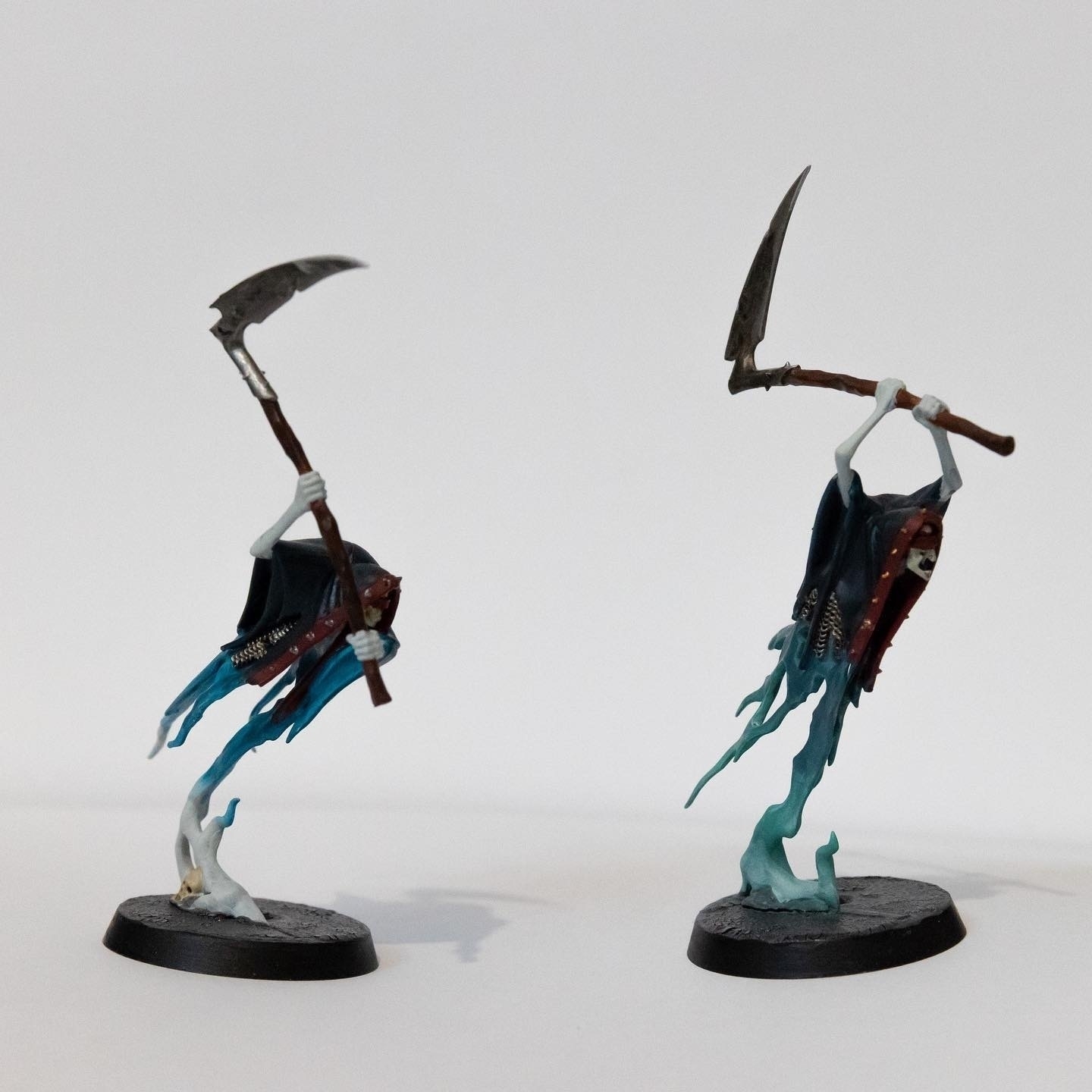 Painted Grimghast Reapers on a white background.