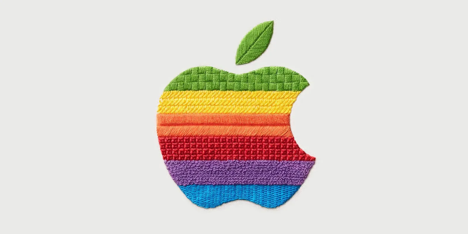 A handmade Apple logo