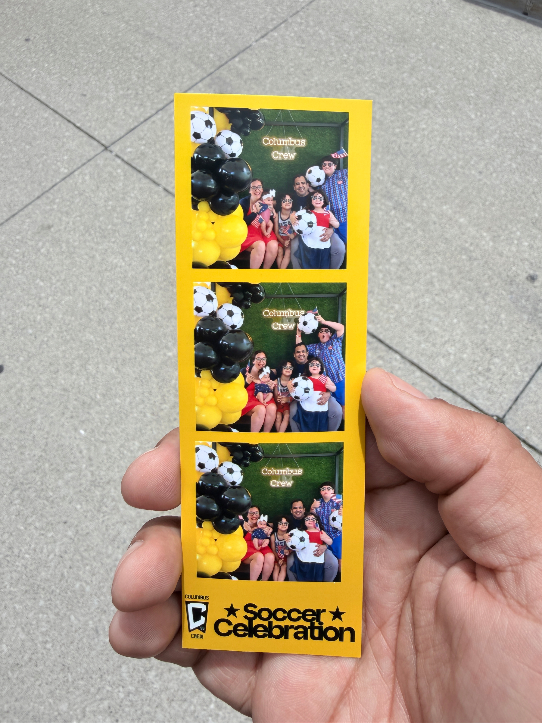 snapshot of photo booth film strip