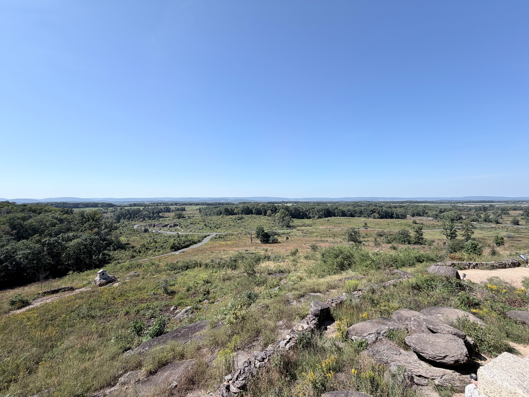 snapshop from a civil war battlefield site