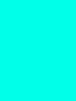 A square of hex colour #00ffe9