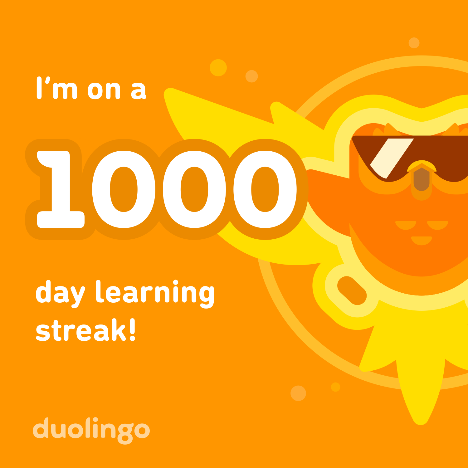 DuoLingo 1000 day streak
