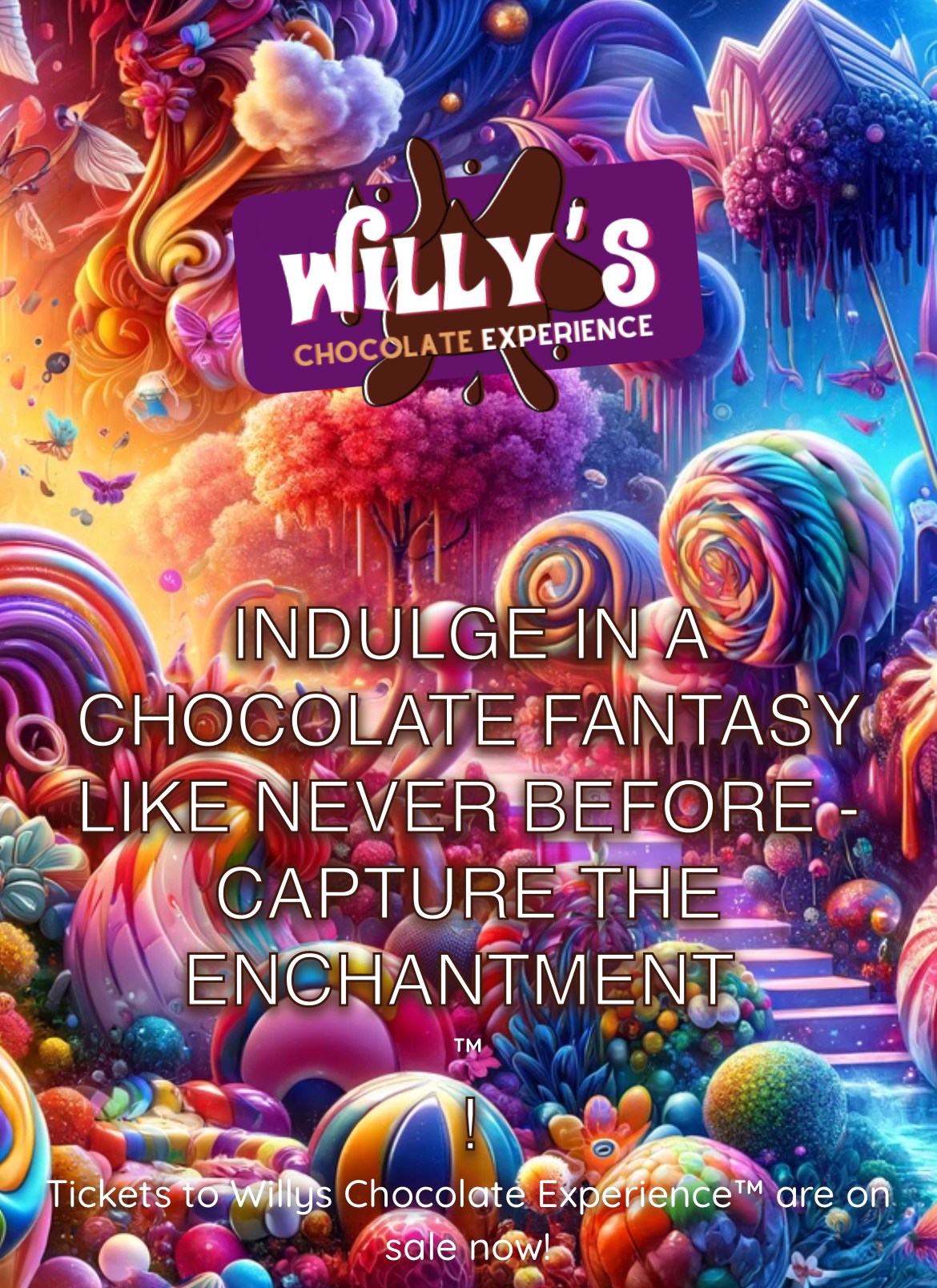 Advert for Willy's Chocolate Experience