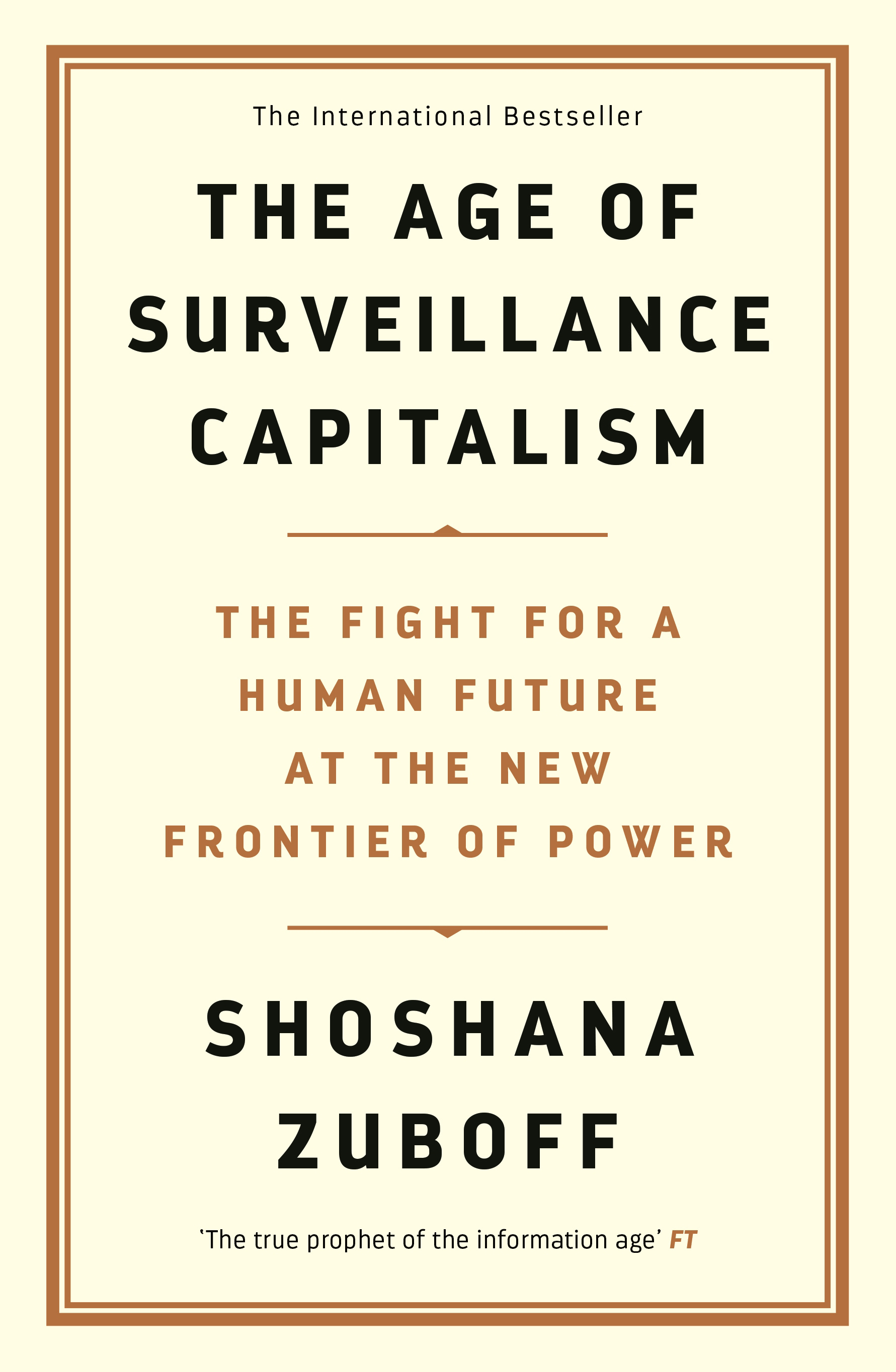 Book cover for The Age of Surveillance Capitalism