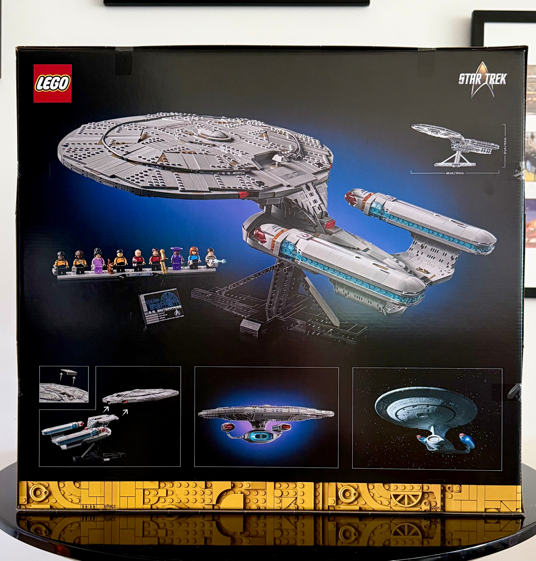The box for the Lego Star Trek Enterprise D set.