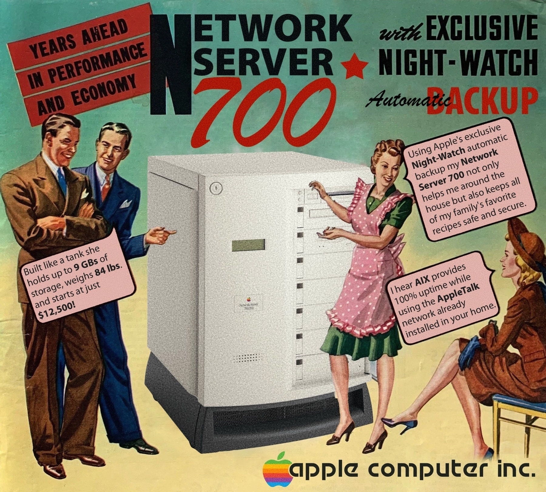 Vintage Apple Network Server 700 ad