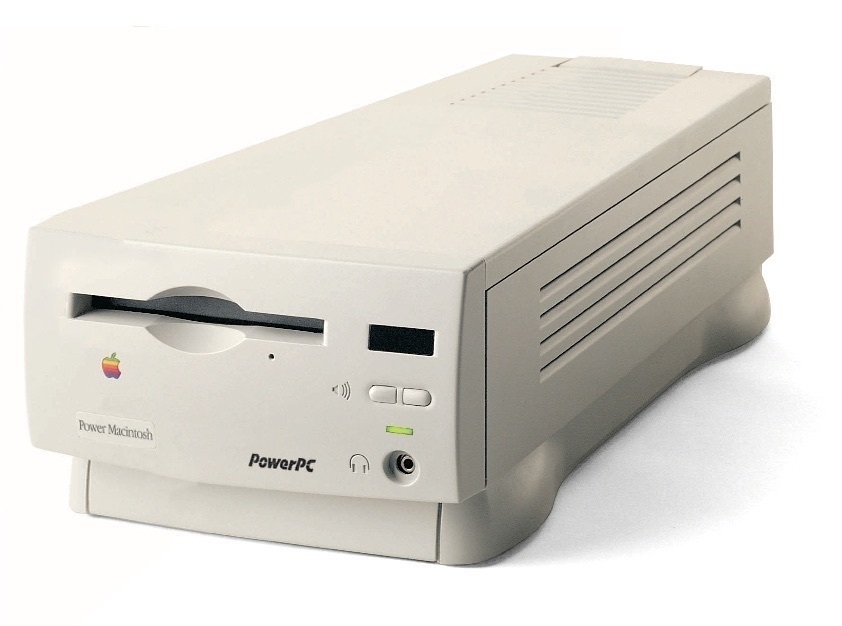 “Shoebox Power Macintosh. A beige Mac shaped like a shoebox.