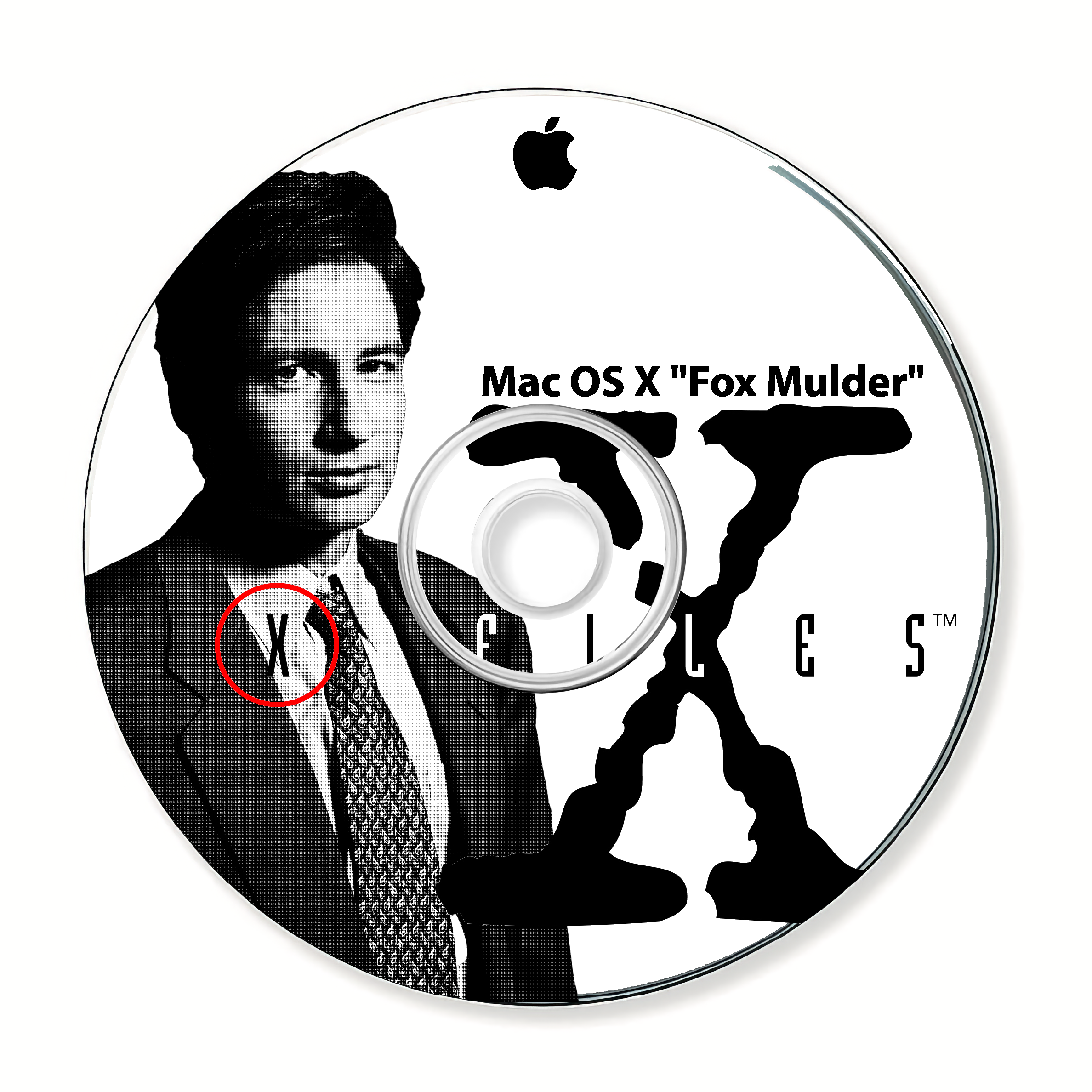 Mac OS X Fox Mulder DVD