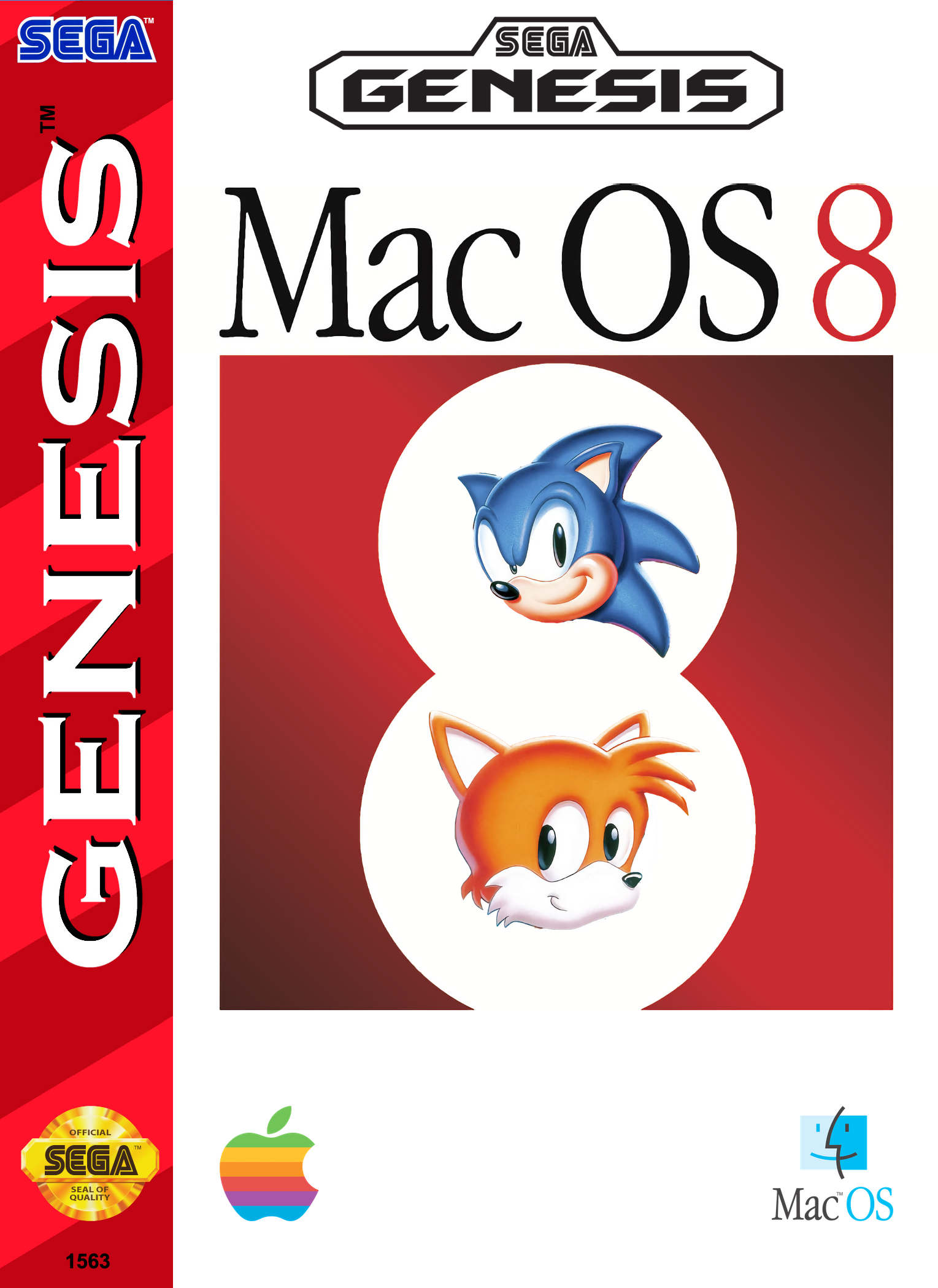 Sonic & Tails version of Mac OS 8 for the Sega Genesis