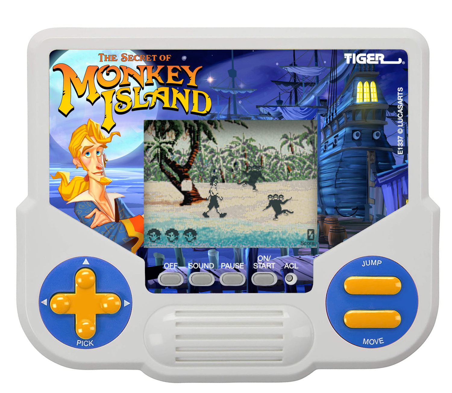 The Tiger Electronics handheld LCD game version of The Secret of Monkey Island