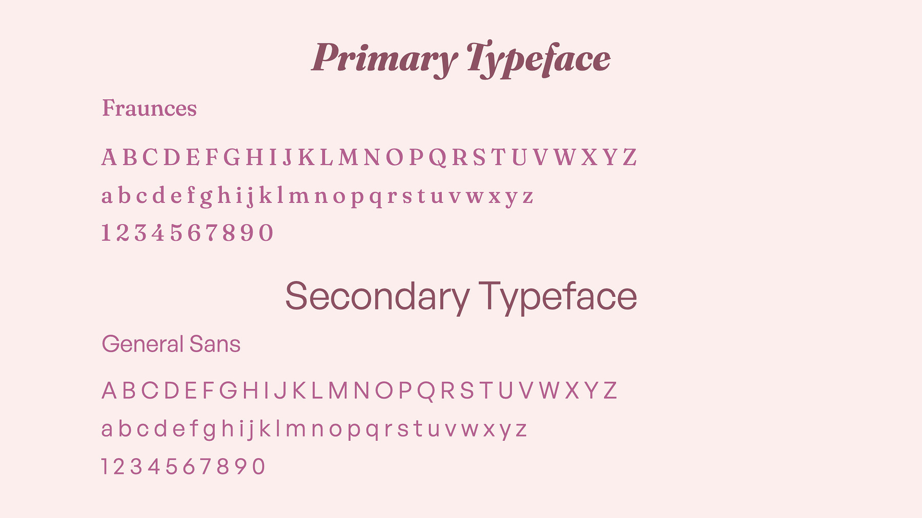 Typography Choice for Alison Cosmetics