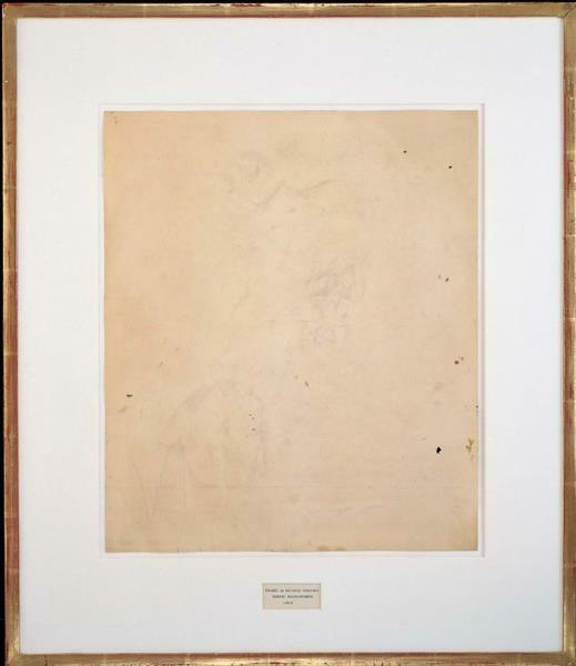 Erased de Kooning by Robert Rauschenberg, 1953
