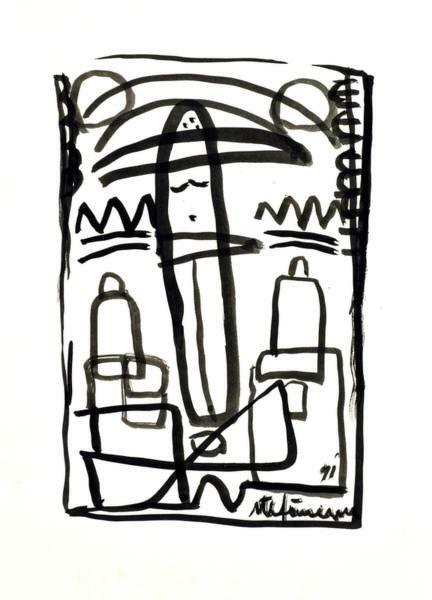 Crucifixion painting by George Stefanescu.
