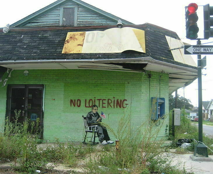 No Loitering, Banksy, 2008