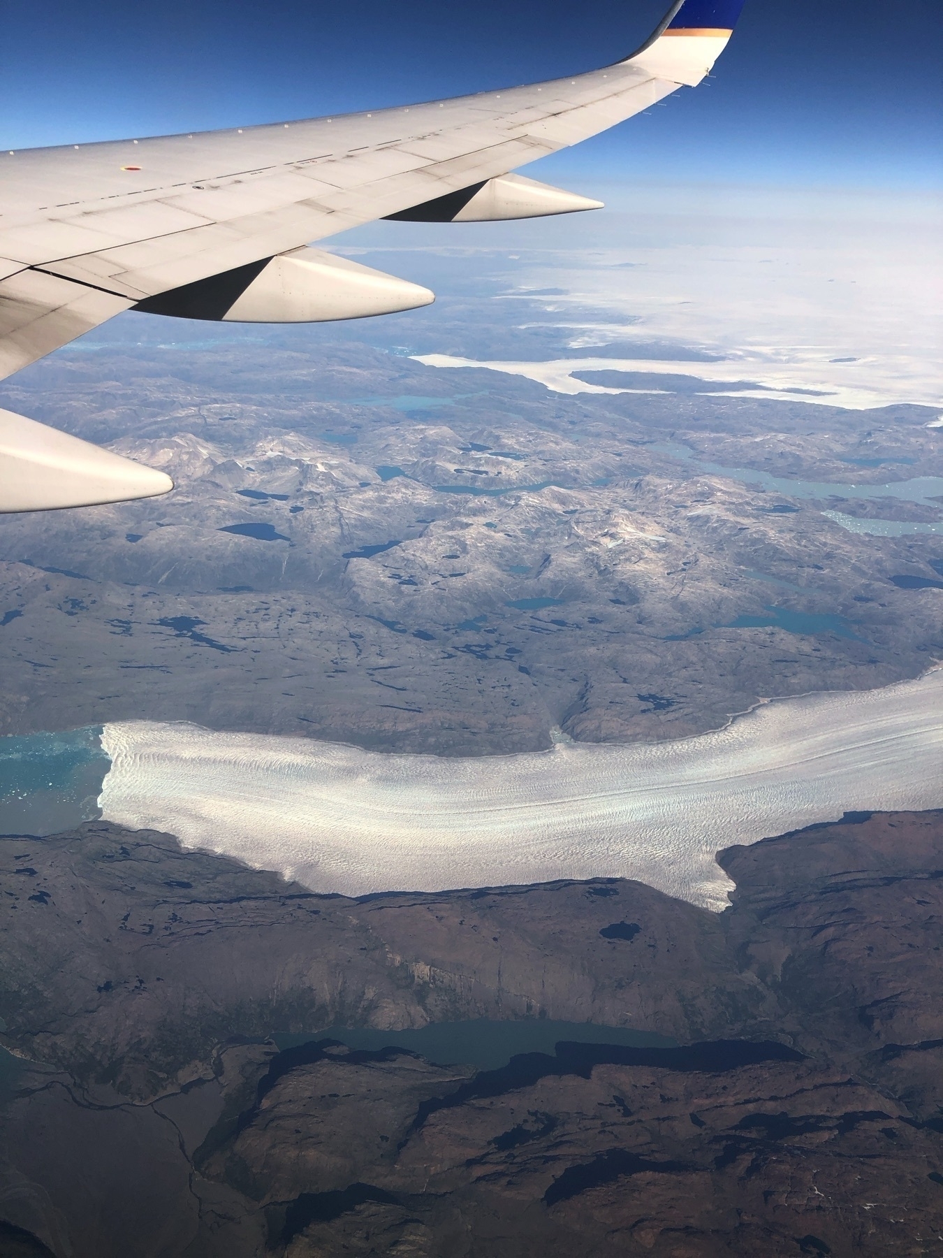 mountains and a glacier