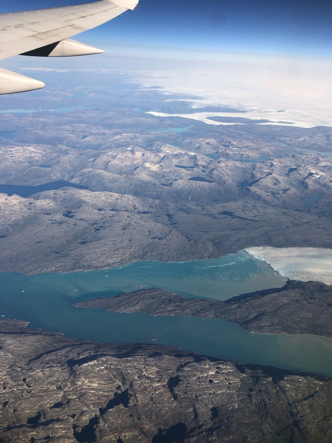 mountains and a glacier