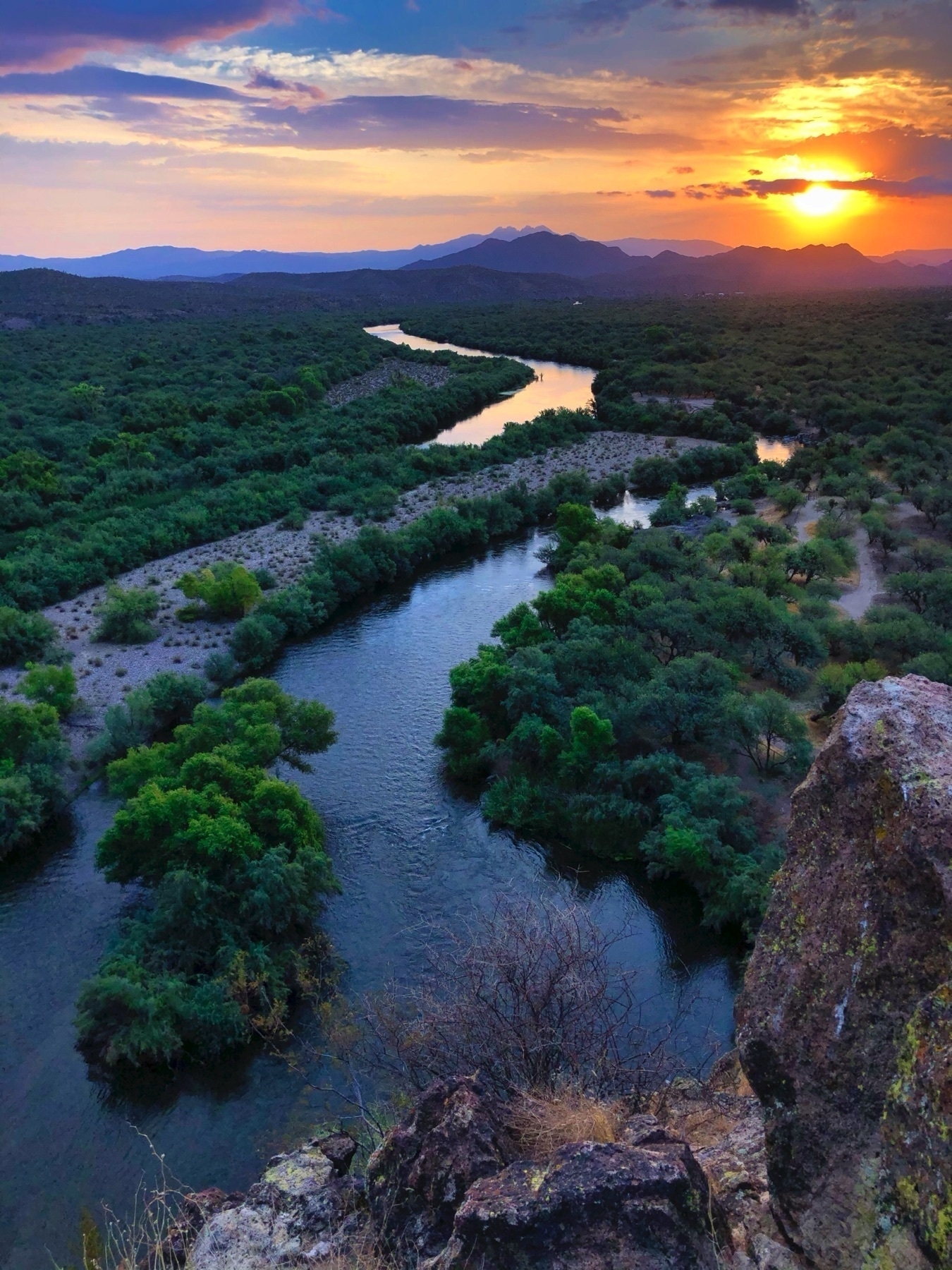 sunrise over the Salt River