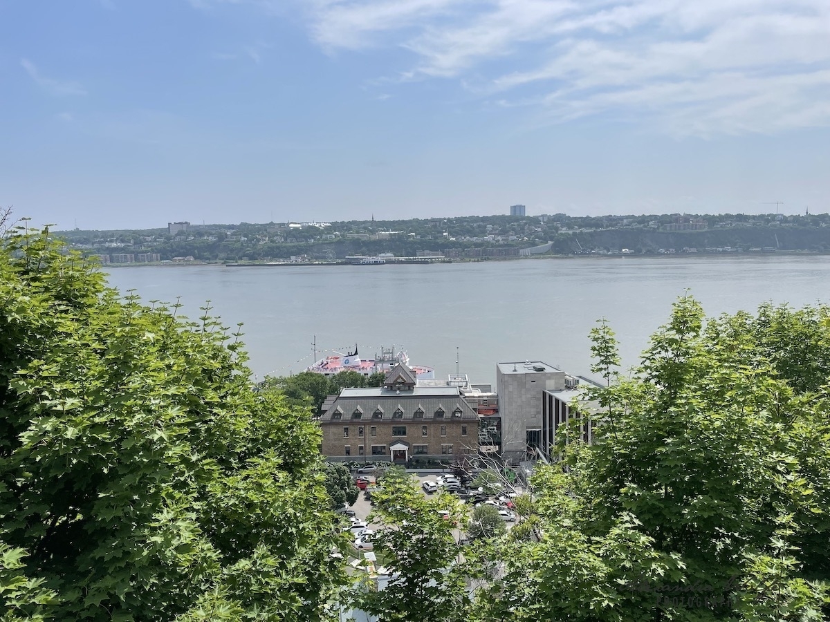 View of the St. Lawrance river, Quebec City