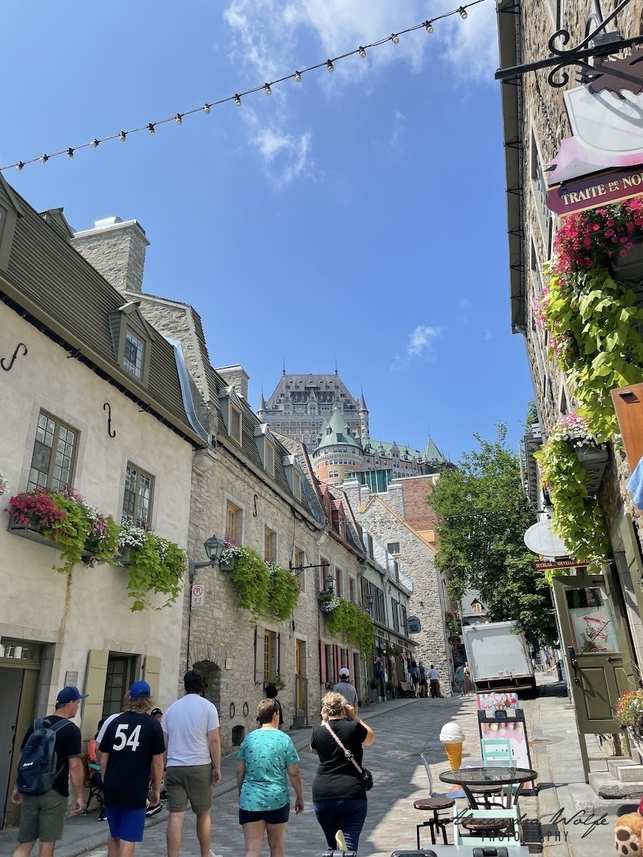 Chateau Frontenac as seen from the Old Quarter, Quebec City