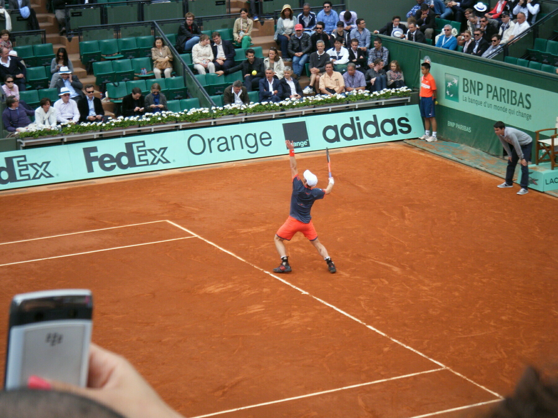 Andy Murry at Roland Garros, Paris