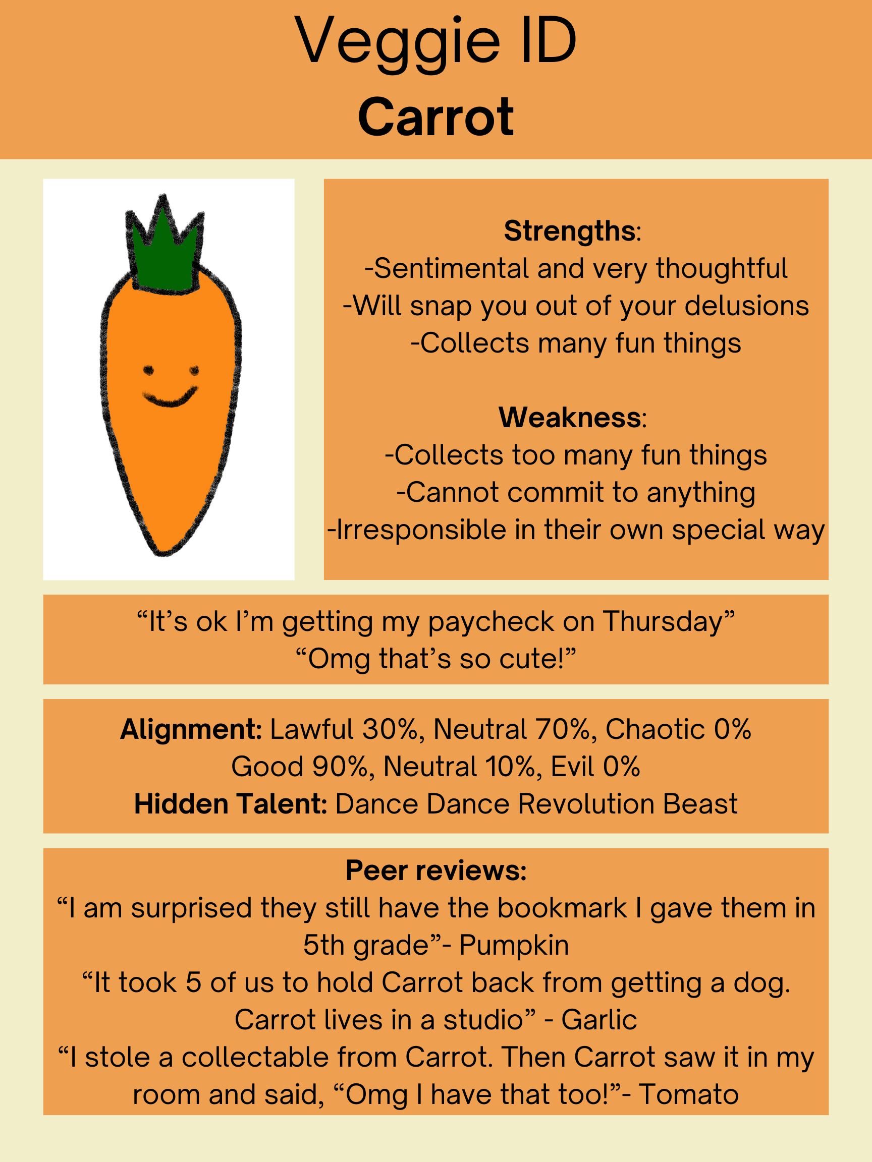 I'm a carrot ...