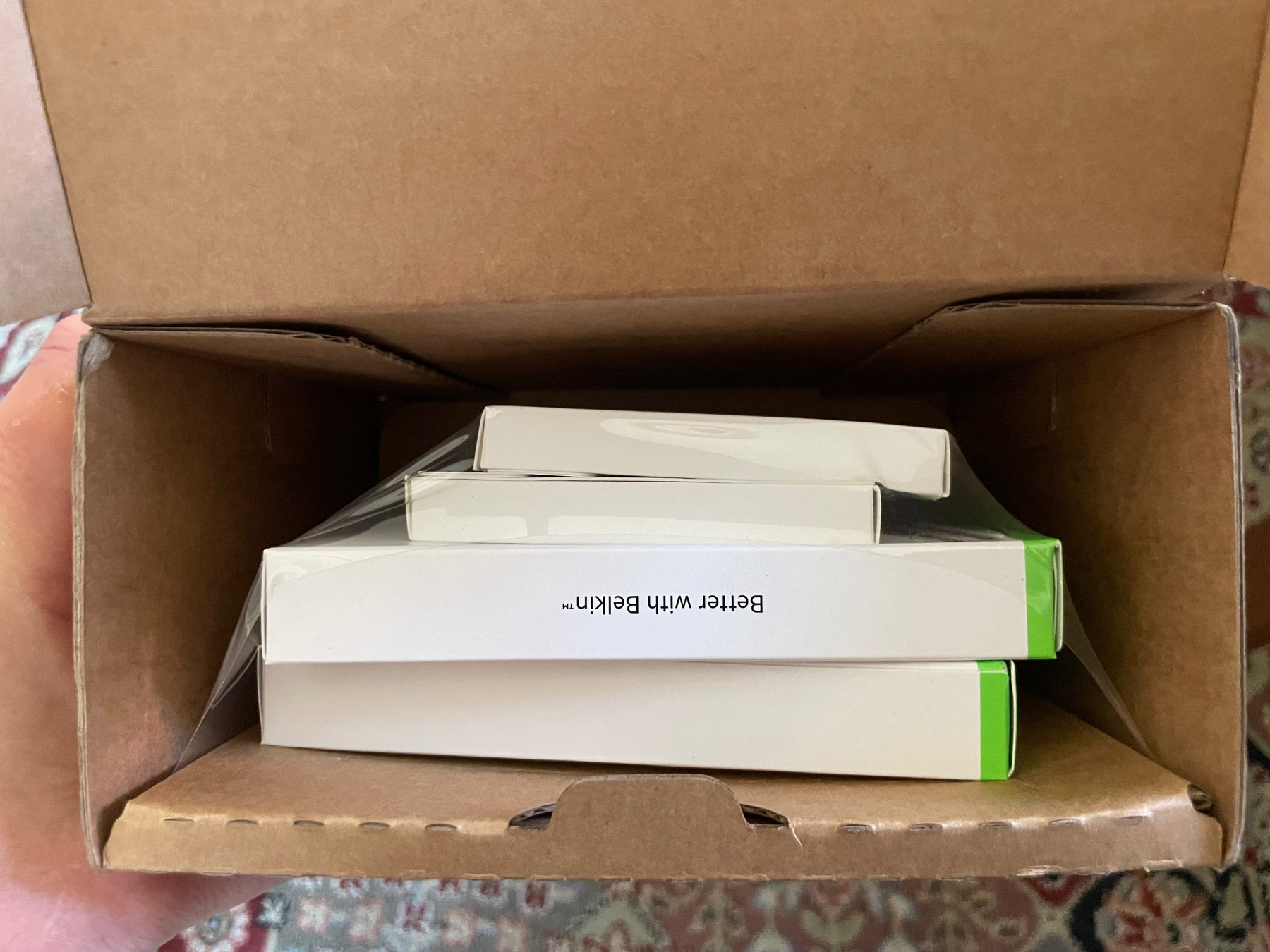 Inner boxes were damaged in packing